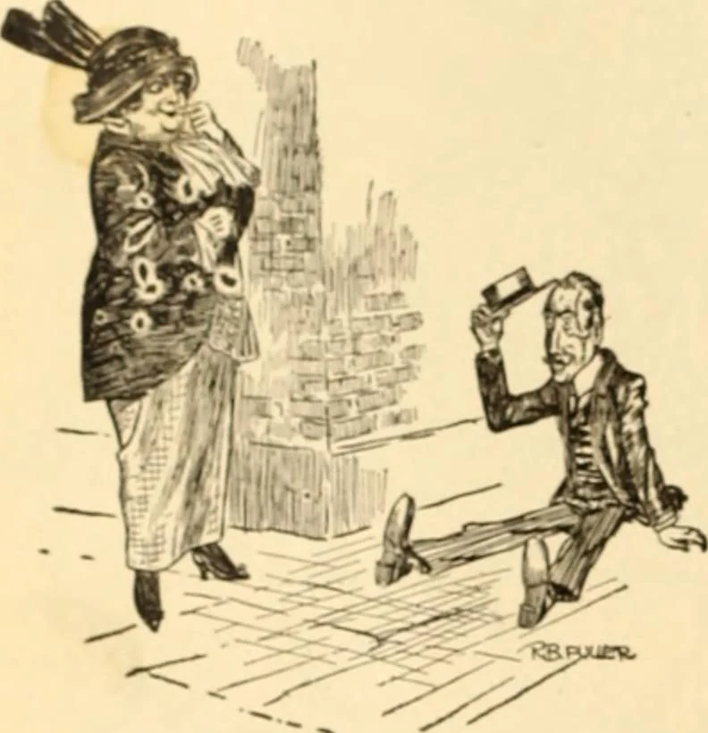 An illustration from Caricature. ed 1913, 1913, leaf 33