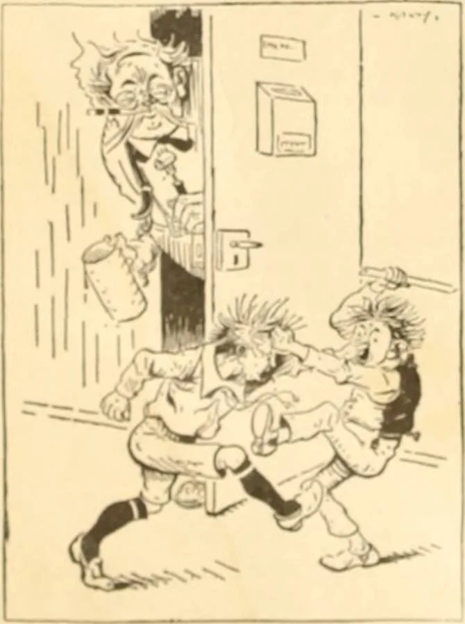 An illustration from Caricature. ed 1913, 1913, leaf 35