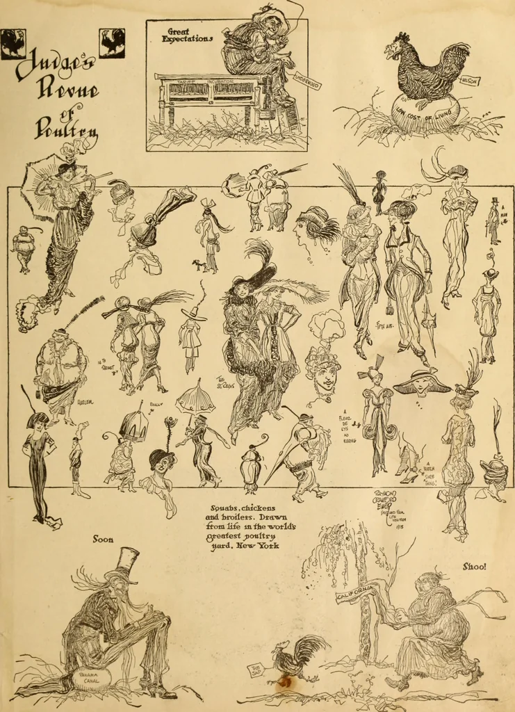 An illustration from Caricature. ed 1913, 1913, leaf 4
