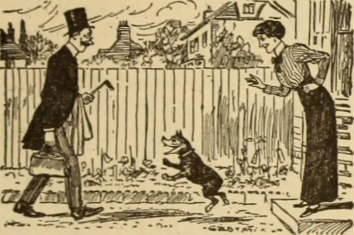 An illustration from Caricature. ed 1913, 1913, leaf 40