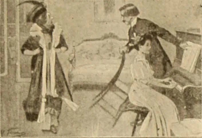 An illustration from Caricature. ed 1913, 1913, leaf 40