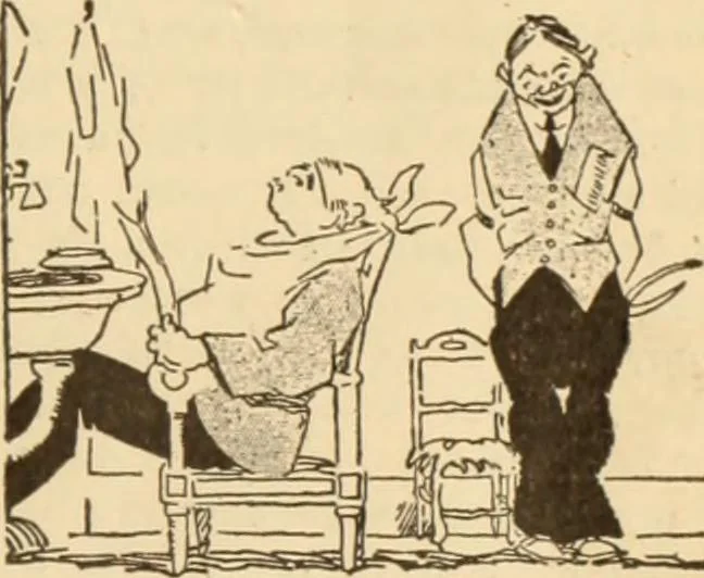 An illustration from Caricature. ed 1913, 1913, leaf 40