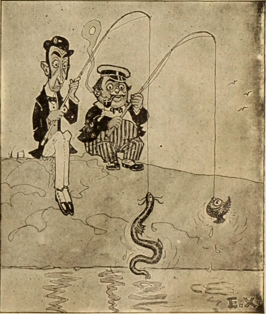 An illustration from Caricature. ed 1913, 1913, leaf 42