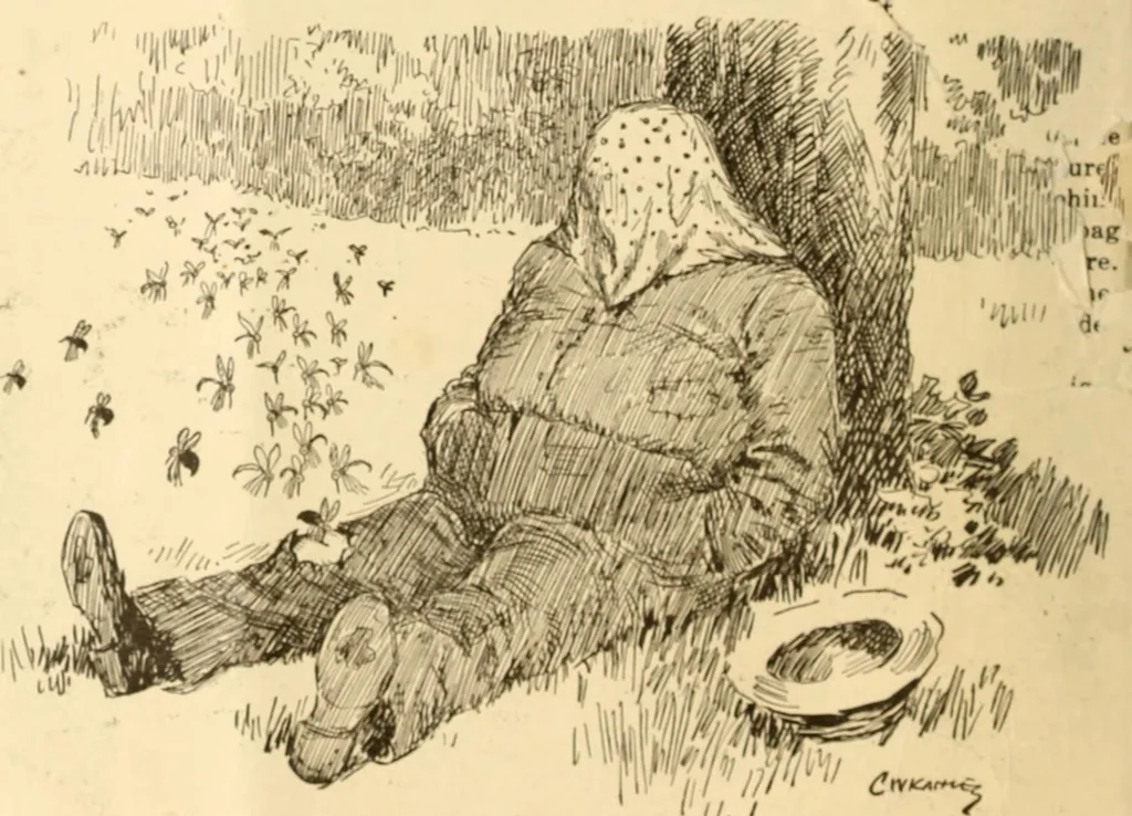 An illustration from Caricature. ed 1913, 1913, leaf 43