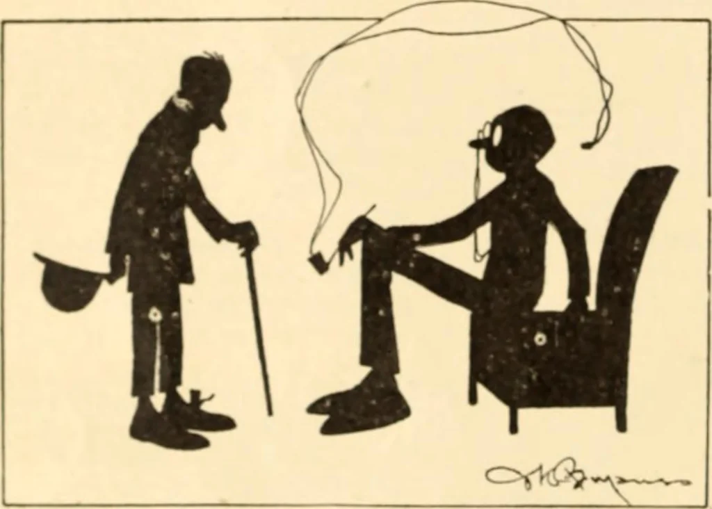 An illustration from Caricature. ed 1913, 1913, leaf 45