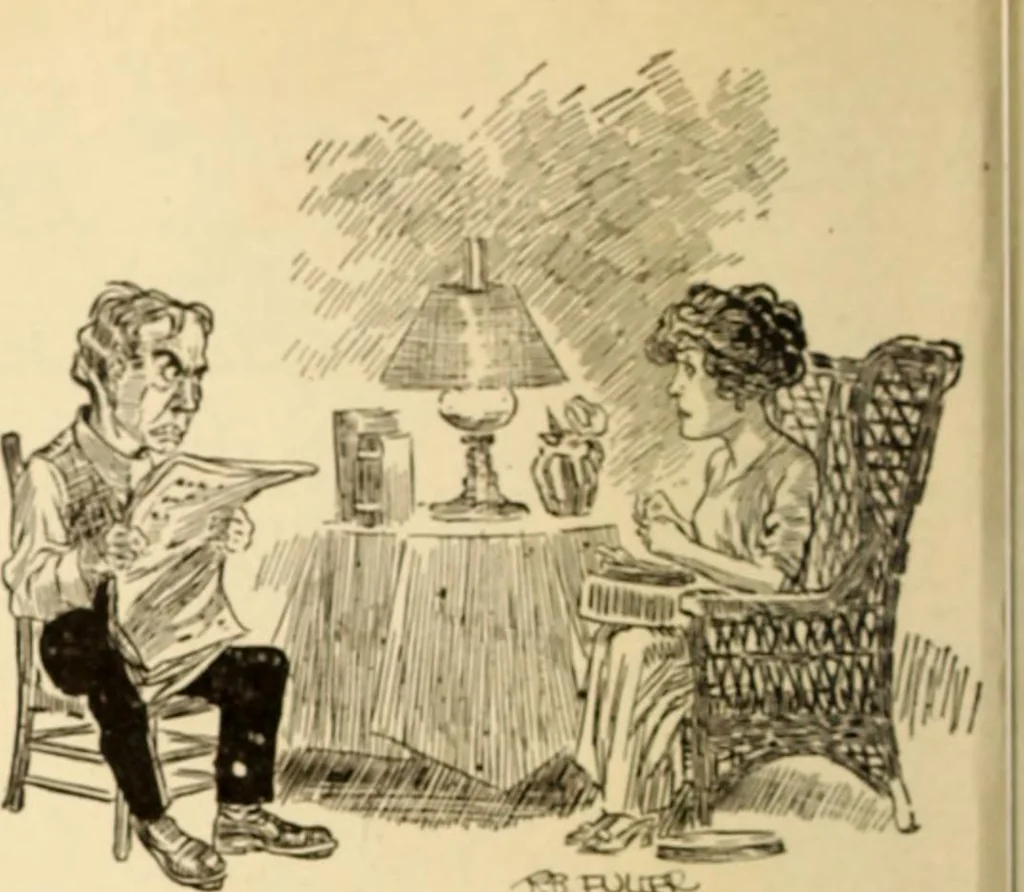 An illustration from Caricature. ed 1913, 1913, leaf 45