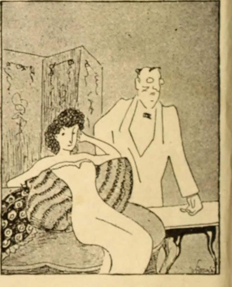 An illustration from Caricature. ed 1913, 1913, leaf 53
