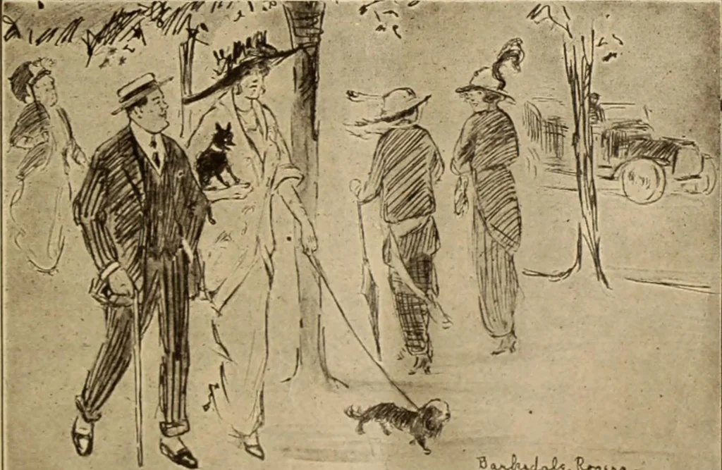 An illustration from Caricature. ed 1913, 1913, leaf 54