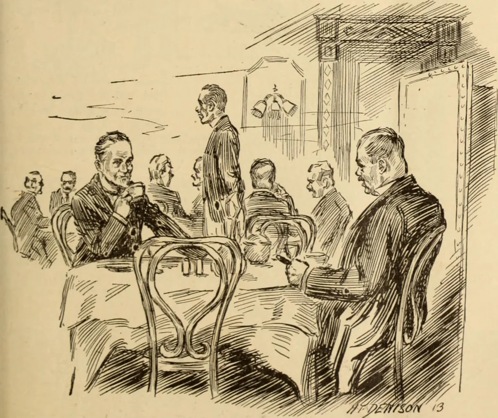An illustration from Caricature. ed 1913, 1913, leaf 56