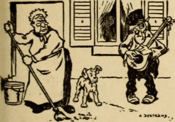An illustration from Caricature. ed 1913, 1913, leaf 58