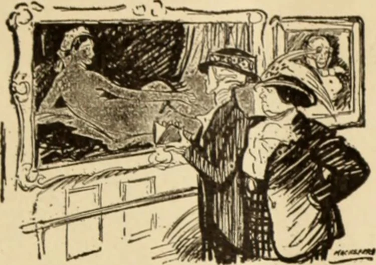 An illustration from Caricature. ed 1913, 1913, leaf 58