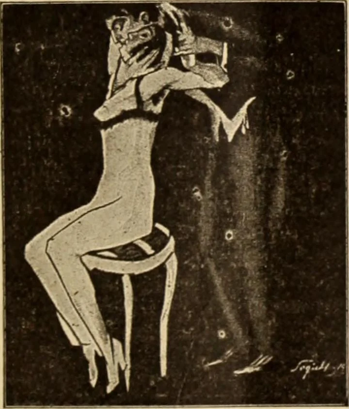 An illustration from Caricature. ed 1913, 1913, leaf 58