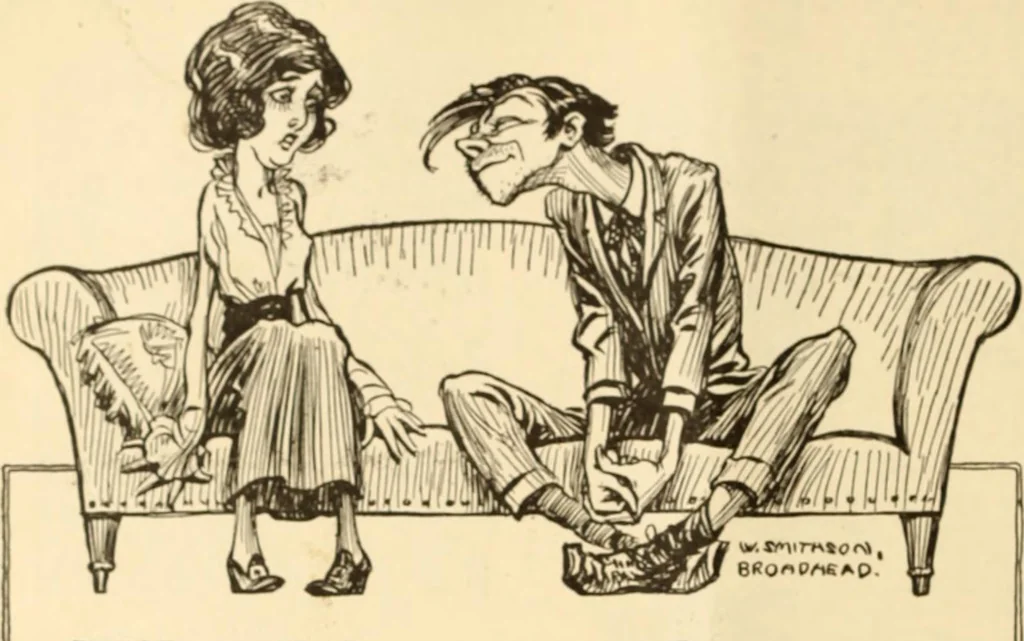 An illustration from Caricature. ed 1913, 1913, leaf 59