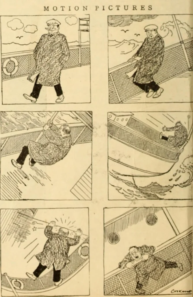 An illustration from Caricature. ed 1913, 1913, leaf 59
