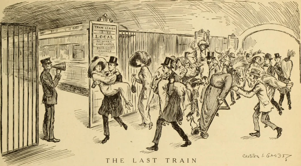 An illustration from Caricature. ed 1913, 1913, leaf 60