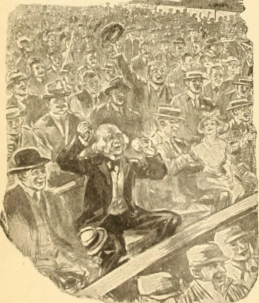 An illustration from Caricature. ed 1913, 1913, leaf 61