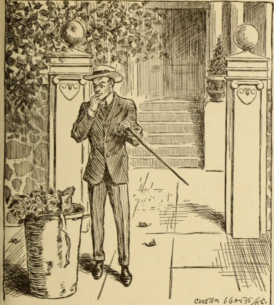 An illustration from Caricature. ed 1913, 1913, leaf 62