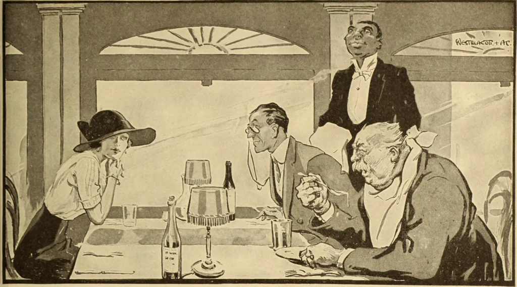 An illustration from Caricature. ed 1913, 1913, leaf 64