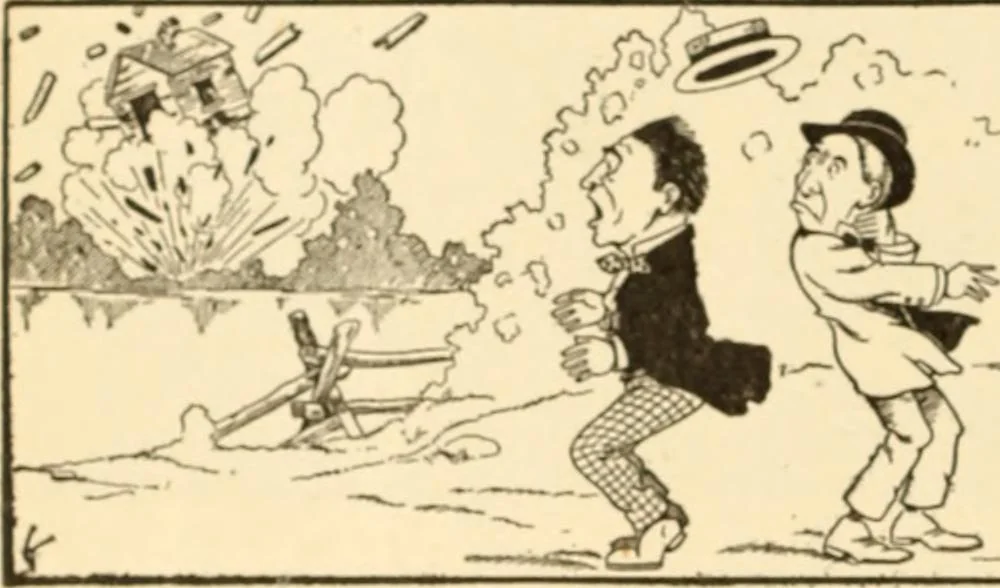 An illustration from Caricature. ed 1913, 1913, leaf 65