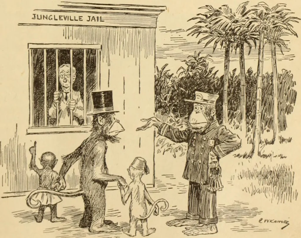 An illustration from Caricature. ed 1913, 1913, leaf 68