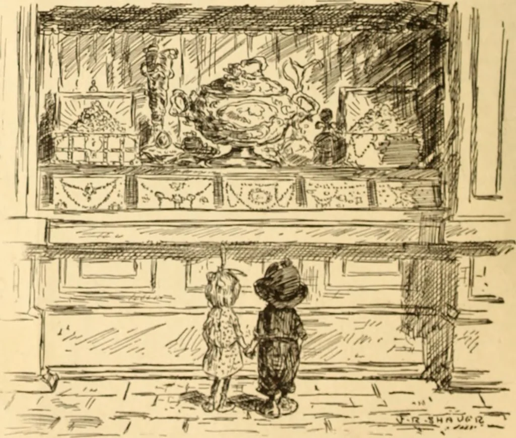 An illustration from Caricature. ed 1913, 1913, leaf 7