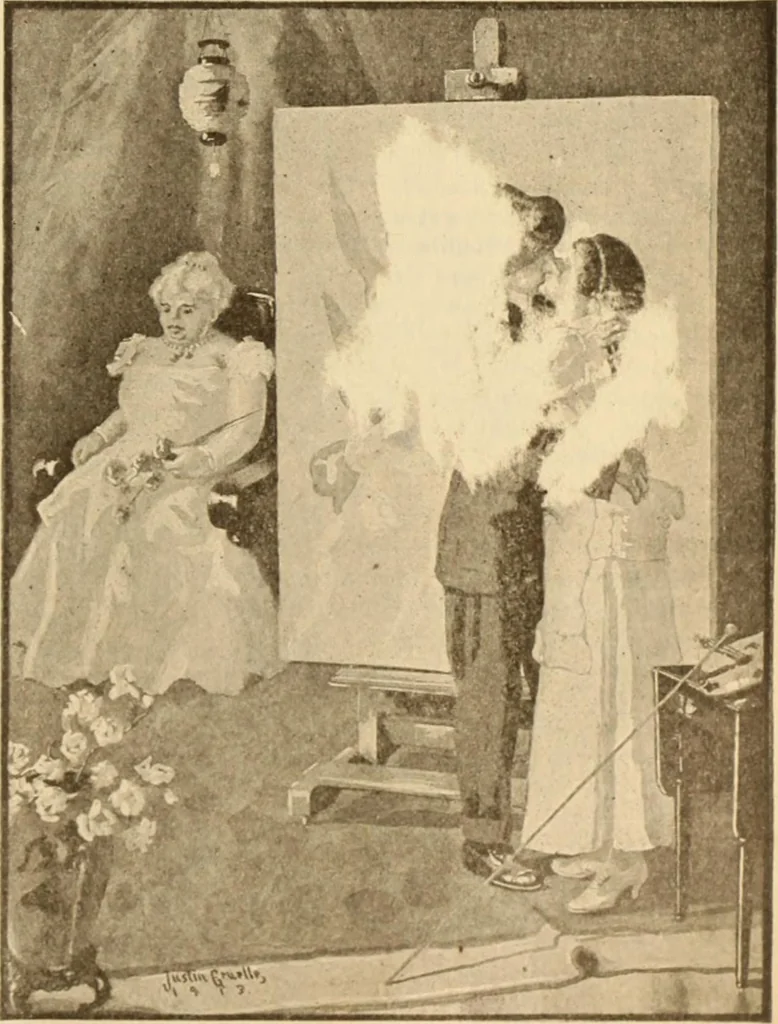An illustration from Caricature. ed 1913, 1913, leaf 70