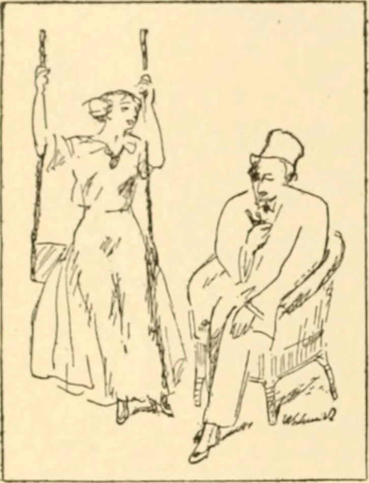 An illustration from Caricature. ed 1913, 1913, leaf 73
