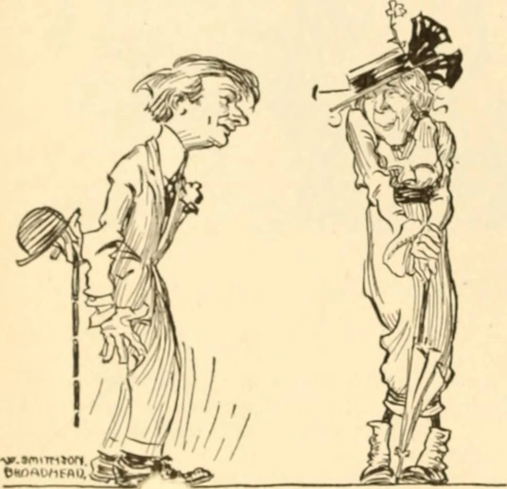 An illustration from Caricature. ed 1913, 1913, leaf 77