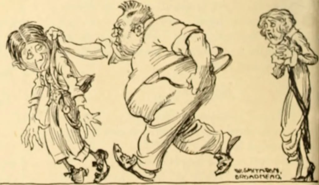 An illustration from Caricature. ed 1913, 1913, leaf 77