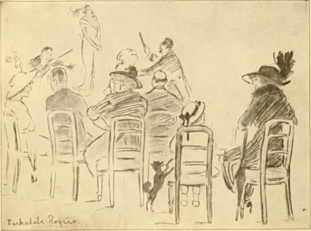 An illustration from Caricature. ed 1913, 1913, leaf 79