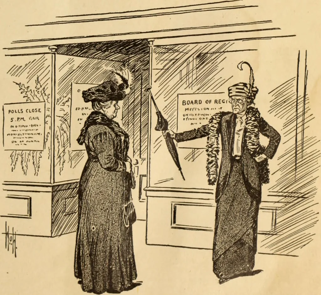 An illustration from Caricature. ed 1913, 1913, leaf 8