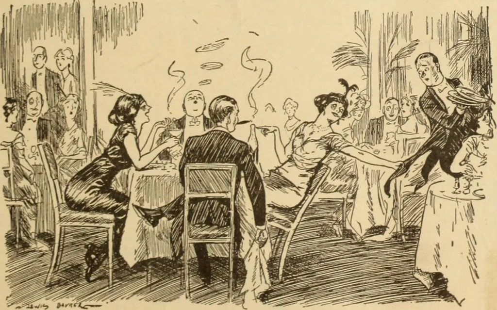 An illustration from Caricature. ed 1913, 1913, leaf 80