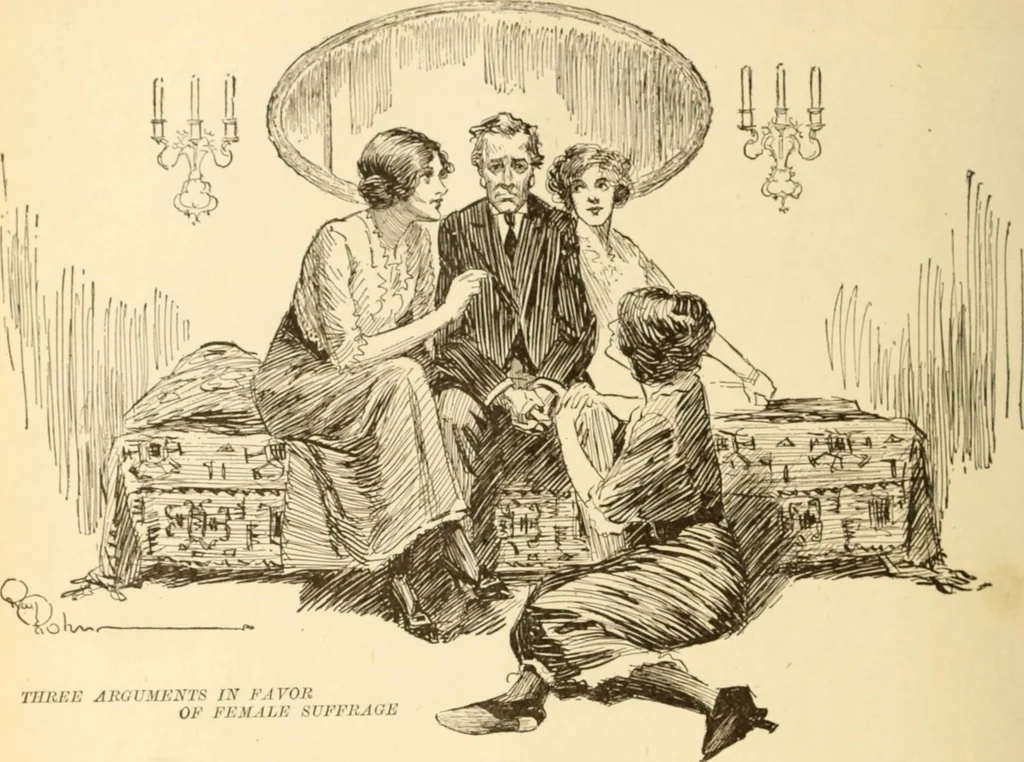 An illustration from Caricature. ed 1913, 1913, leaf 81