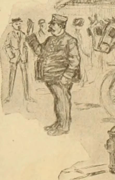 An illustration from Caricature. ed 1913, 1913, leaf 82