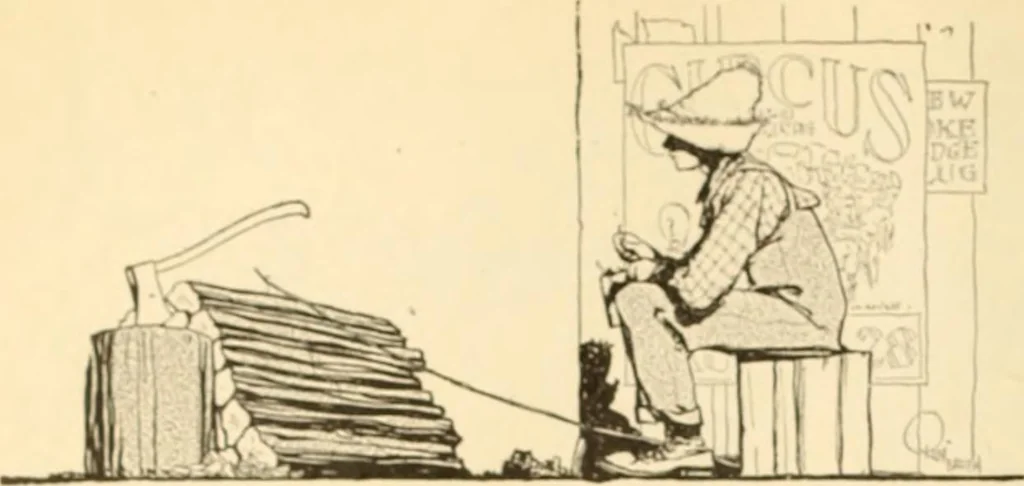 An illustration from Caricature. ed 1913, 1913, leaf 83