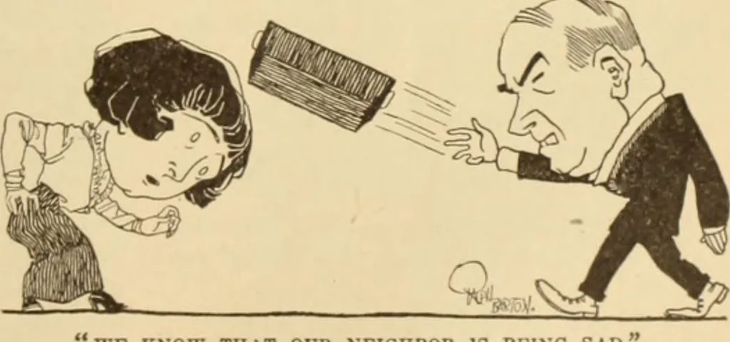 An illustration from Caricature. ed 1913, 1913, leaf 84
