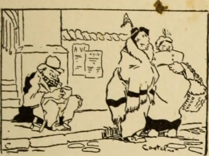 An illustration from Caricature. ed 1913, 1913, leaf 86
