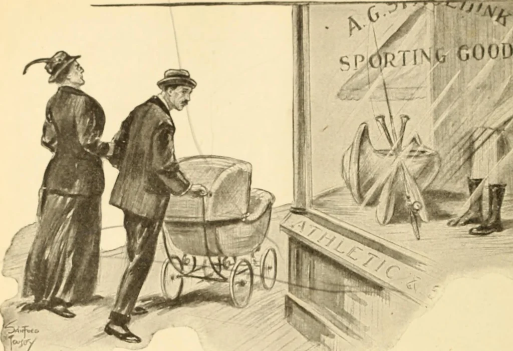 An illustration from Caricature. ed 1913, 1913, leaf 87