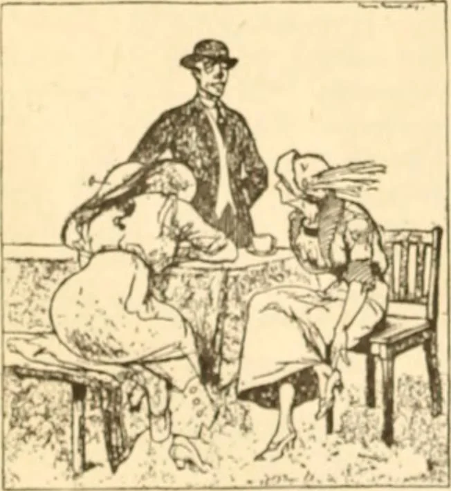 An illustration from Caricature. ed 1913, 1913, leaf 89