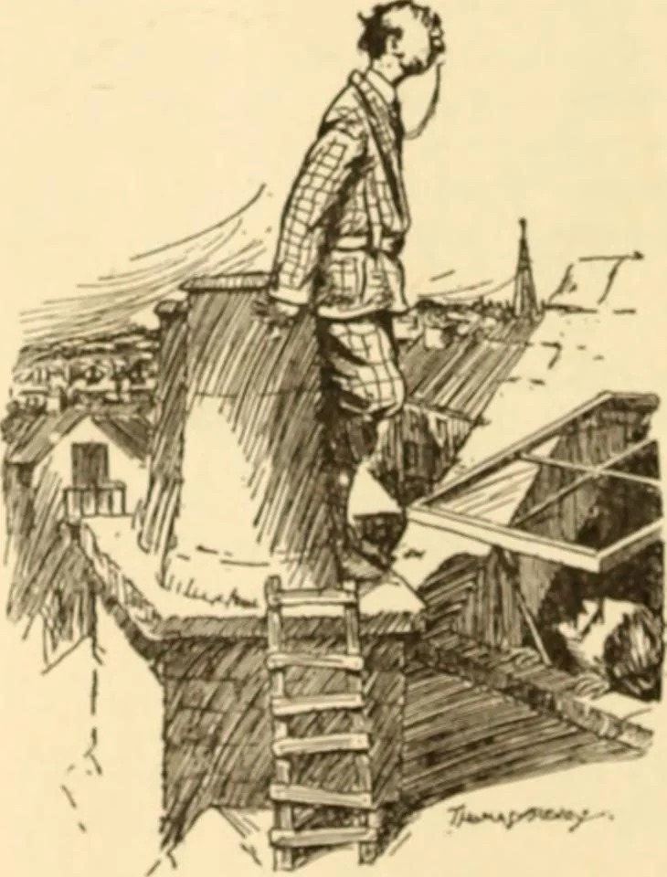 An illustration from Caricature. ed 1913, 1913, leaf 89