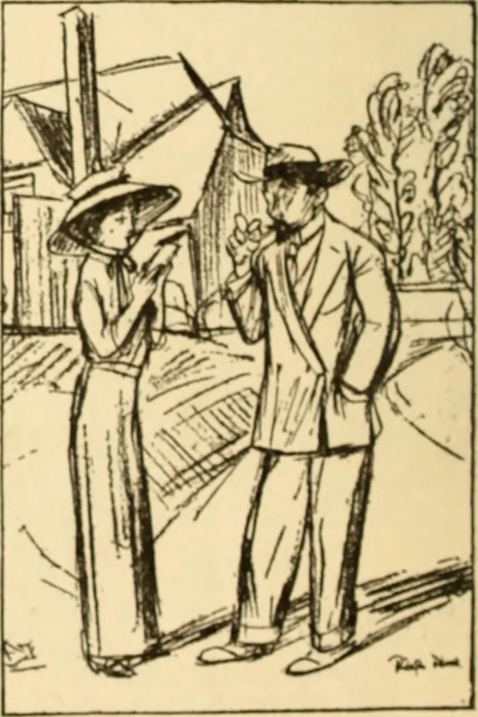 An illustration from Caricature. ed 1913, 1913, leaf 89