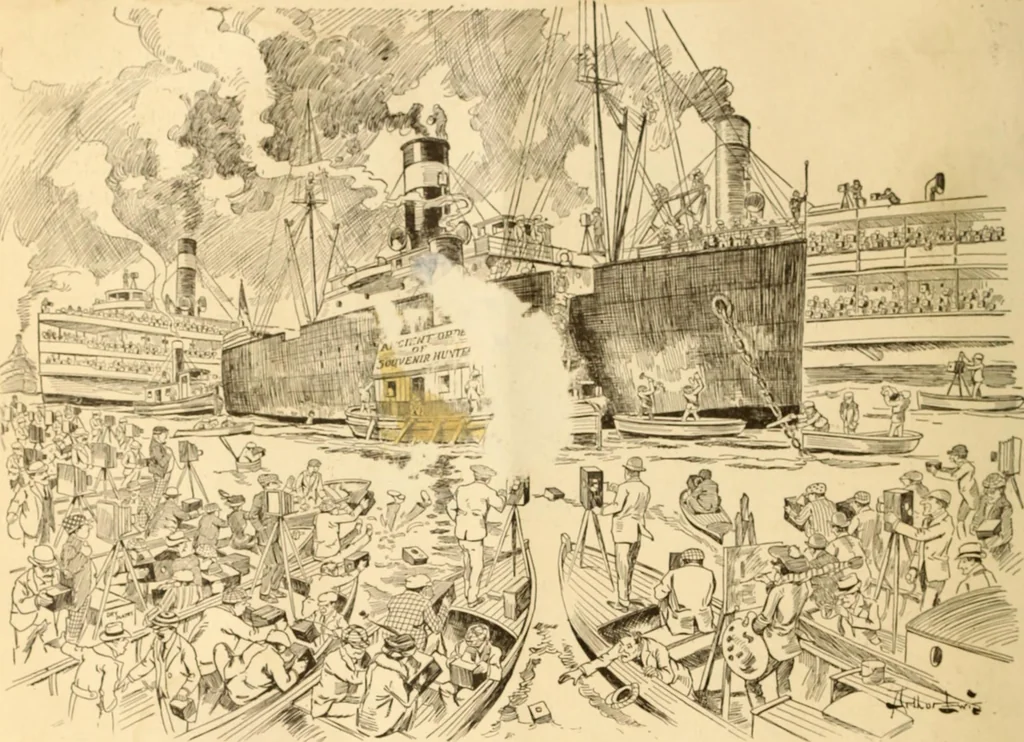 An illustration from Caricature. ed 1913, 1913, leaf 9
