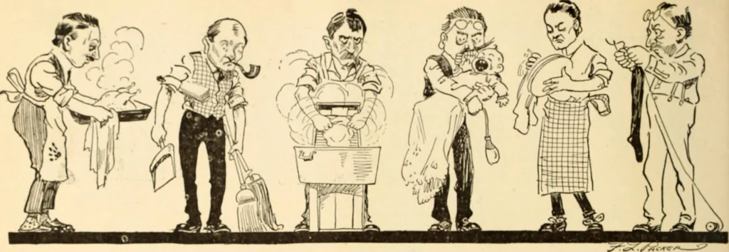 An illustration from Caricature. ed 1913, 1913, leaf 93