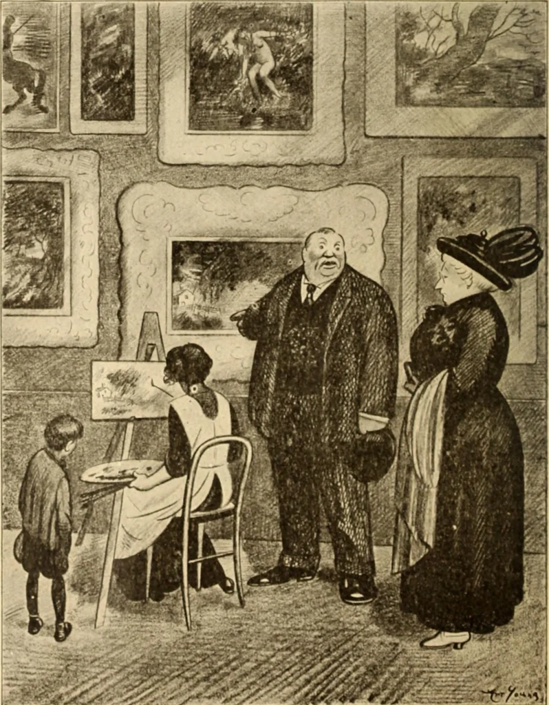 An illustration from Caricature. ed 1913, 1913, leaf 95