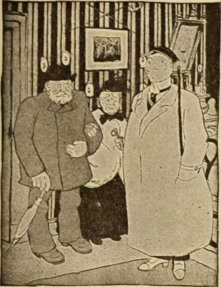 An illustration from Caricature. ed 1913, 1913, leaf 96