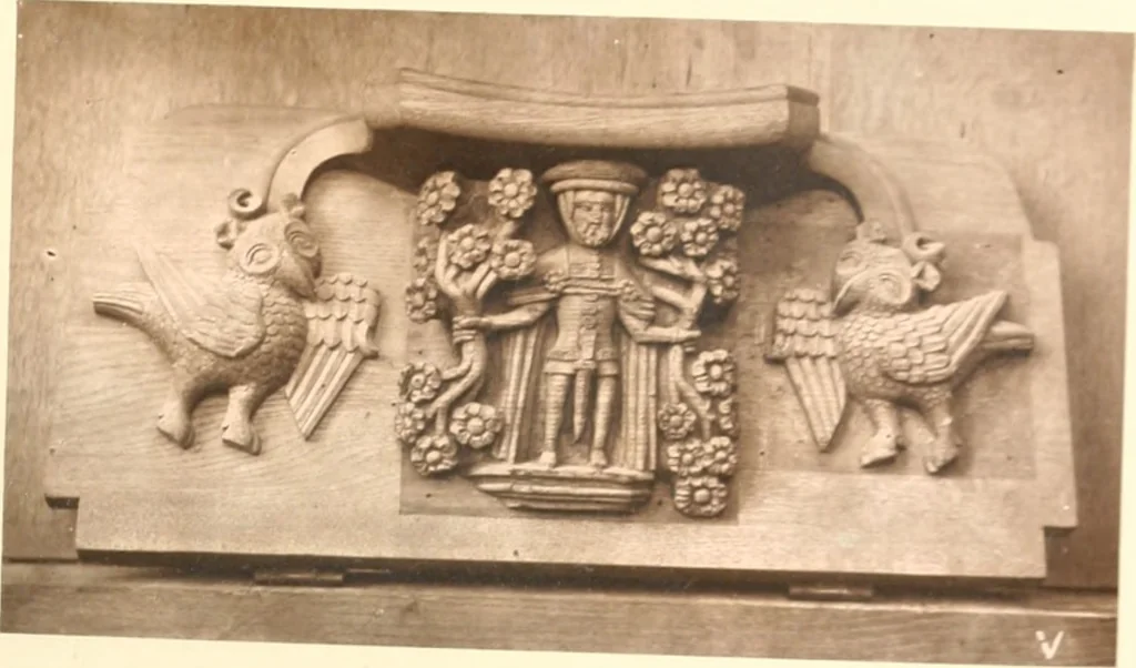 An illustration from Carvings and sculptures of Worcester Cathedral, 1873, leaf 24