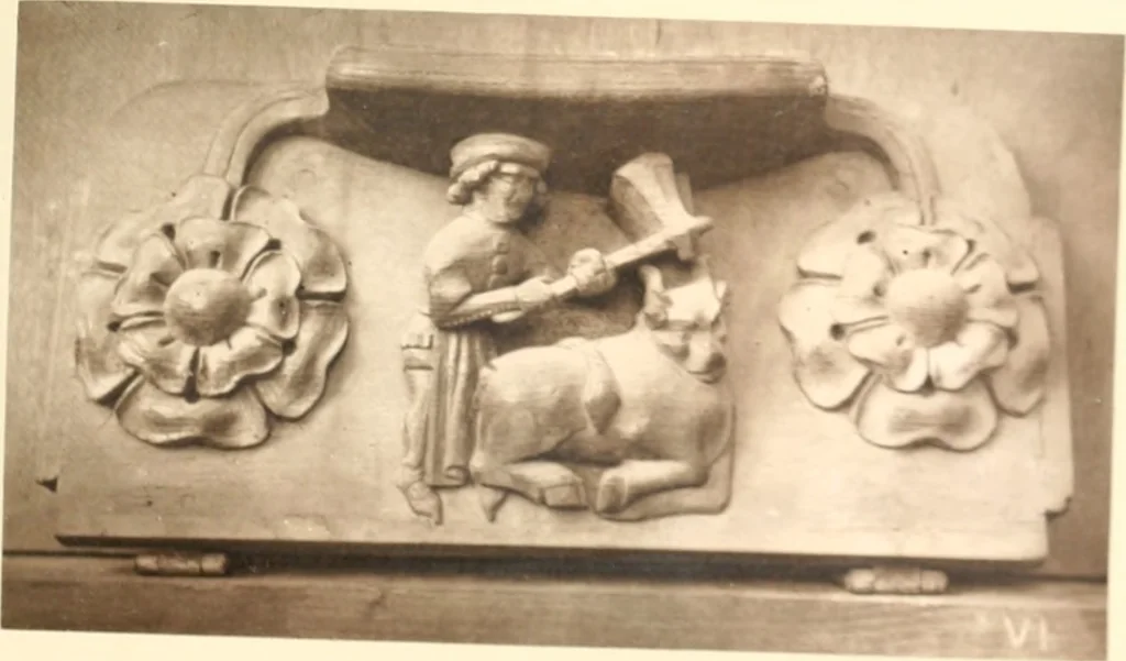 An illustration from Carvings and sculptures of Worcester Cathedral, 1873, leaf 24