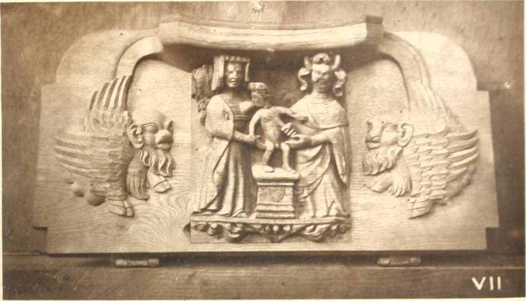 An illustration from Carvings and sculptures of Worcester Cathedral, 1873, leaf 26