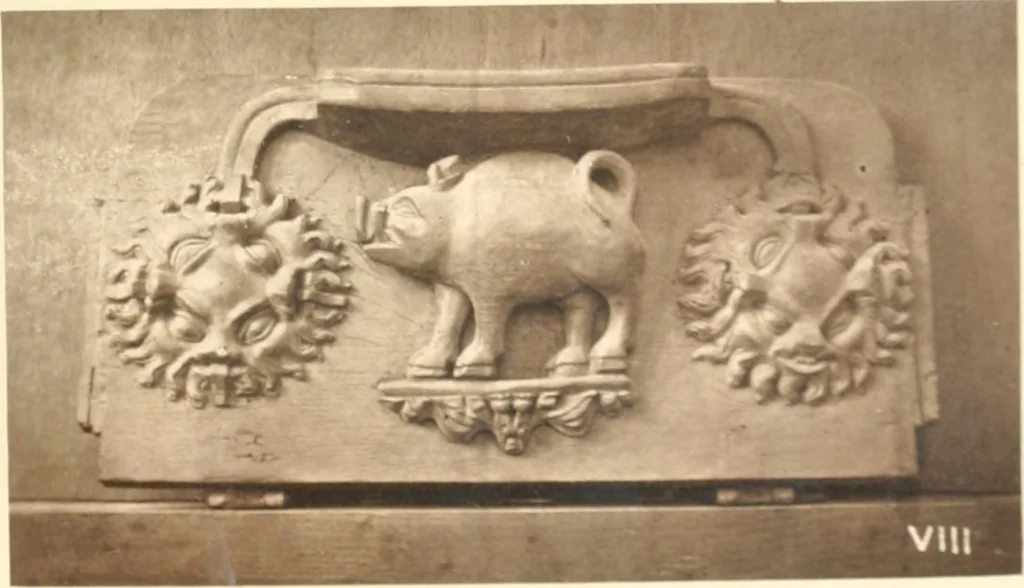 An illustration from Carvings and sculptures of Worcester Cathedral, 1873, leaf 26