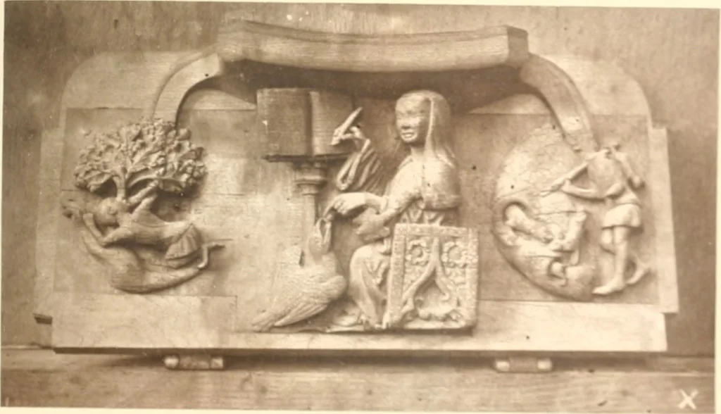 An illustration from Carvings and sculptures of Worcester Cathedral, 1873, leaf 28